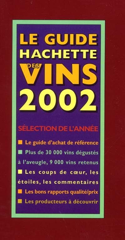 Le guide Hachette des vins de France 2002