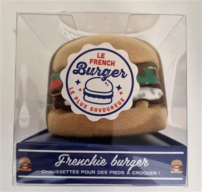 Frenchie burger : chaussettes pour des pieds à croquer !
