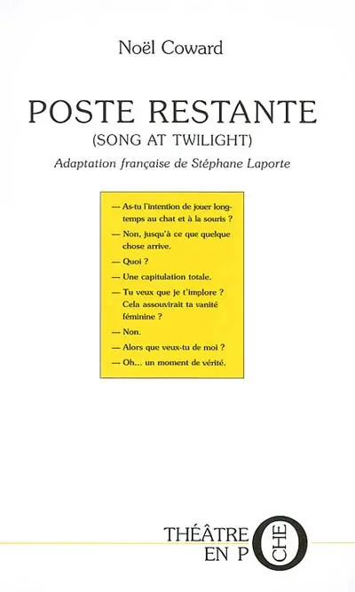 Poste restante. Song at twilight