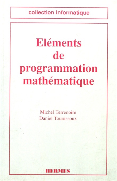 Eléments de programmation...