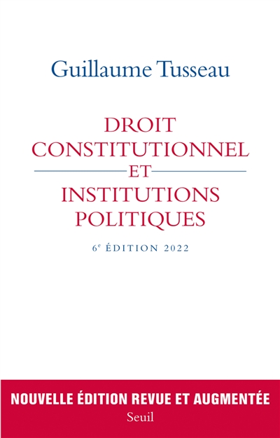 Droit constitutionnel et institutions politiques