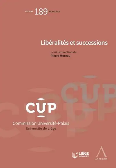 Libéralités et successions
