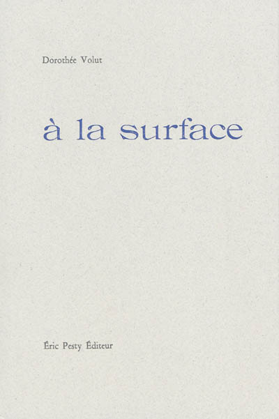 couverture du livre A la surface