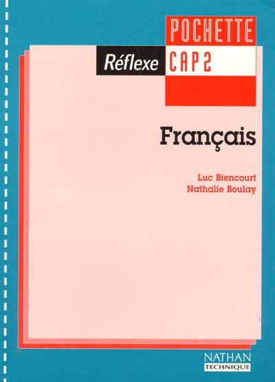 Français, CAP 2 : pochette de l'élève