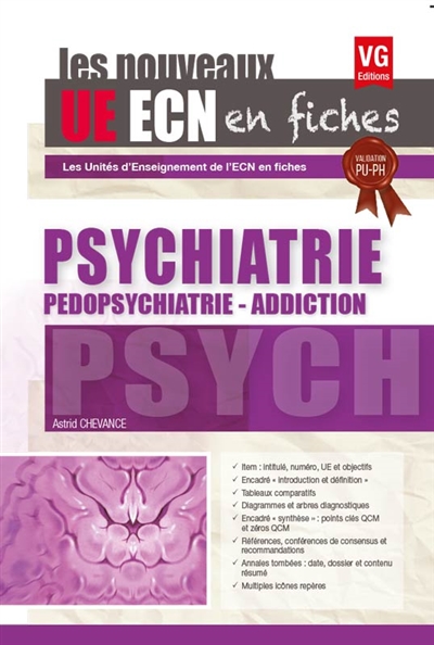 Psychiatrie, pédopsychiatrie, addiction