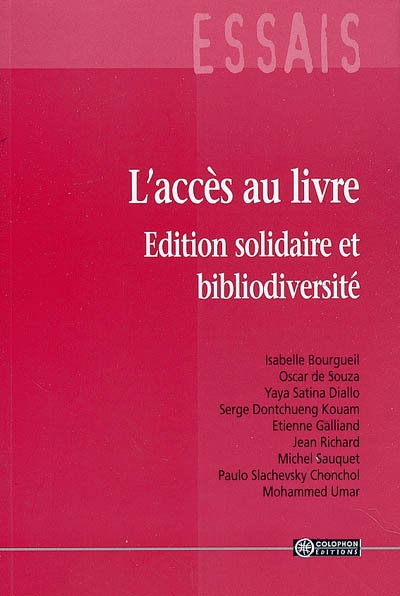 L'accès au livre : édition solidaire et bibliodiversité