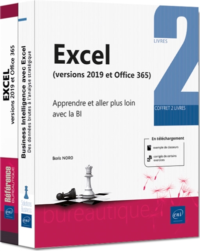 Excel 2019 : apprendre et aller plus loin avec la BI : coffret de 2 livres