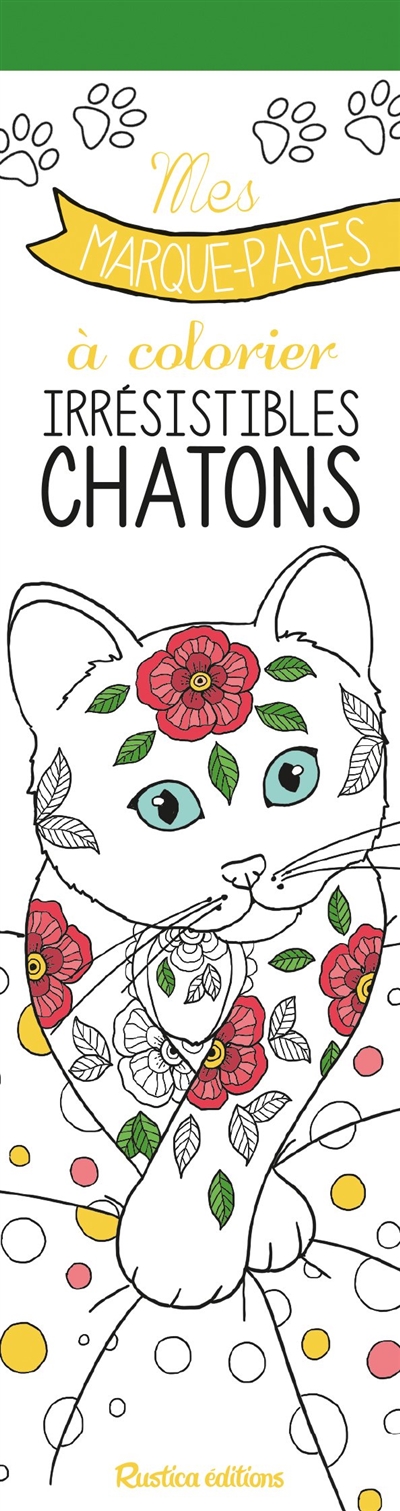 Irrésistibles chatons : mes marque-pages à colorier - Marica Zottino