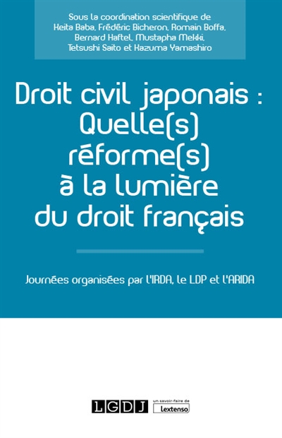 droit civil japonais : quelle(s) réforme(s) à la lumière du droit français