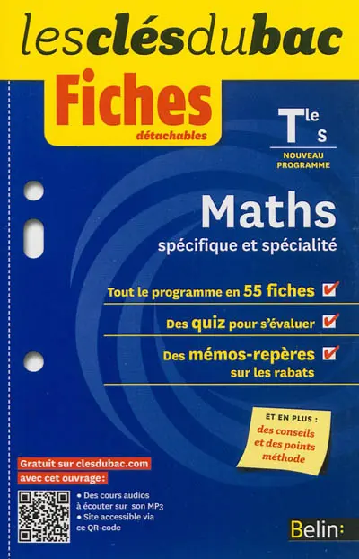 Maths, spécifique et spécialité, terminale S : nouveau programme