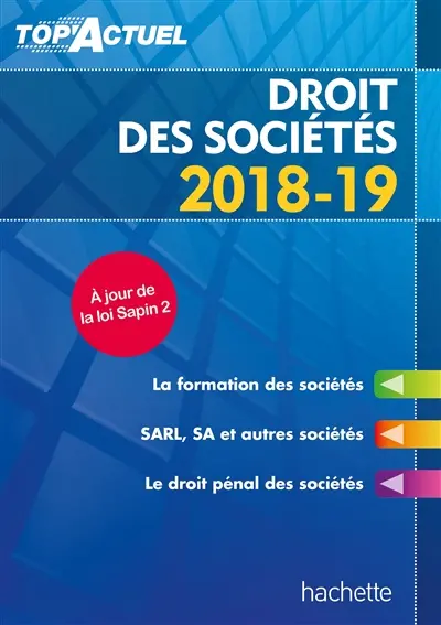 Droit des sociétés : 2018-19