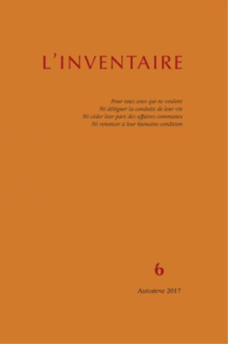 Inventaire (L'), n° 6