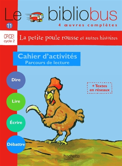 Le bibliobus cahier d'activités CP-CE1 cycle 2 : parcours de lecture de 4 oeuvres littéraires