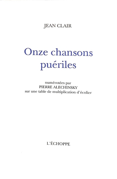 Onze chansons puériles