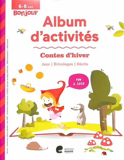 Contes d'hiver : album d'activités 6-8 ans : jeux, bricolages, récits