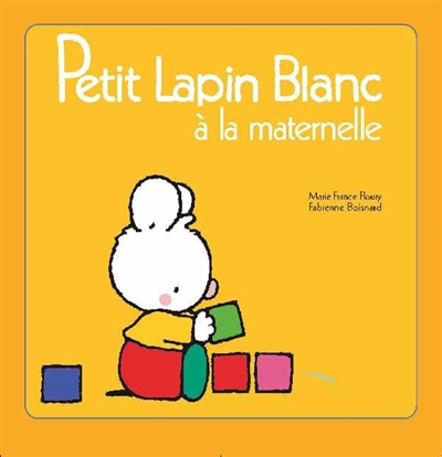 Petit lapin blanc à la maternelle