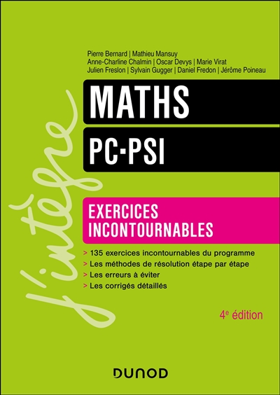 Maths PC, PSI : exercices incontournables