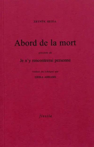 Abord de la mort. Je n'y rencontrerai personne