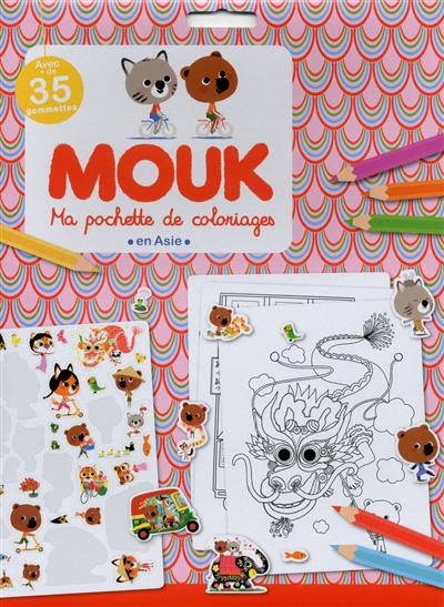 Mouk en Asie : ma pochette de coloriages