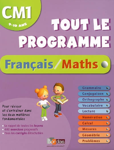 Français-maths, CM1 : 9-10 ans