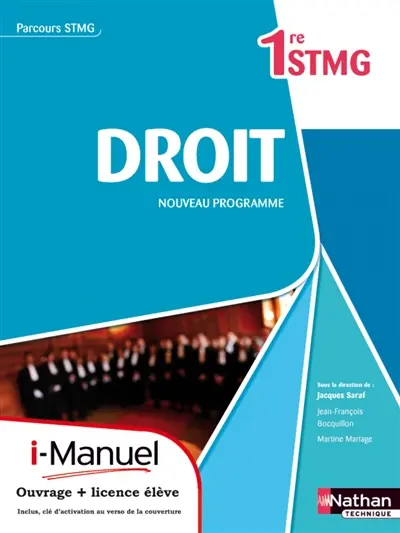 Droit, 1re STMG : nouveau programme