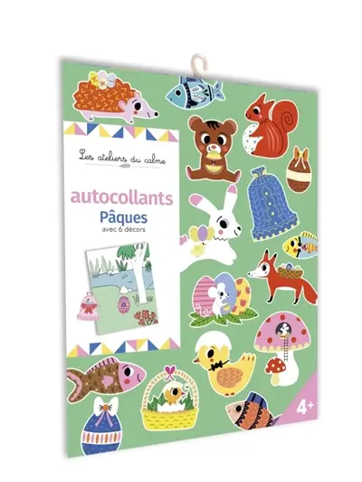Autocollants Pâques avec 6 décors