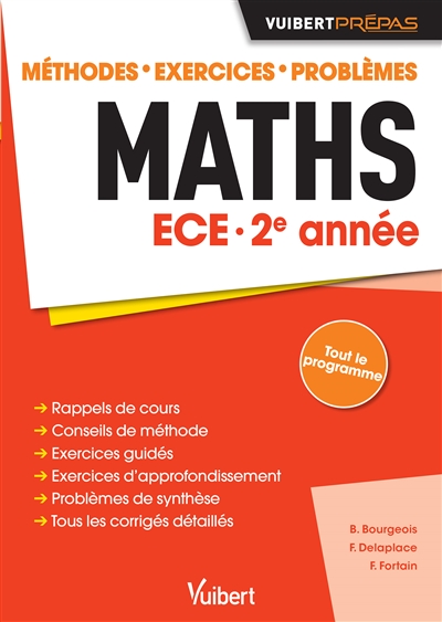 Maths ECE 2e année : méthodes, exercices, problèmes