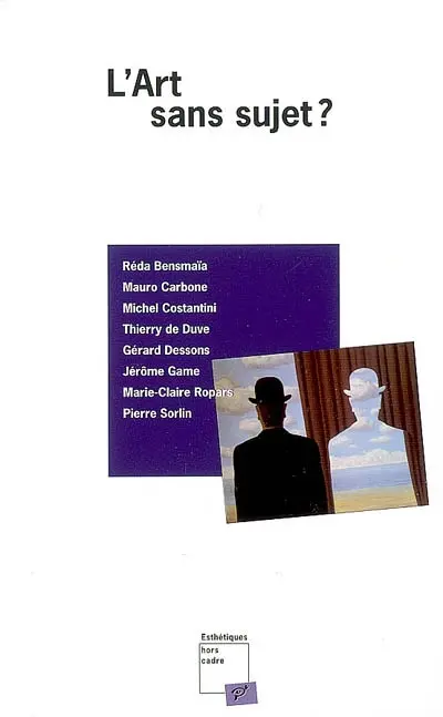 L'art sans sujet ?