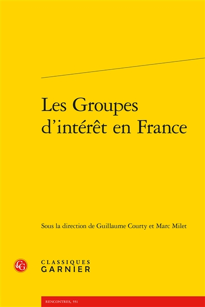 Les groupes d'intérêt en France