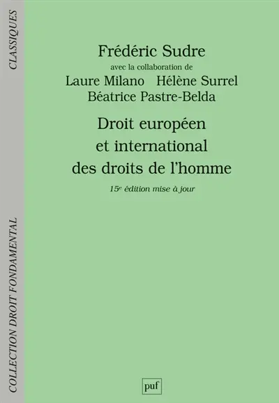 Droit européen et international des droits de l'homme