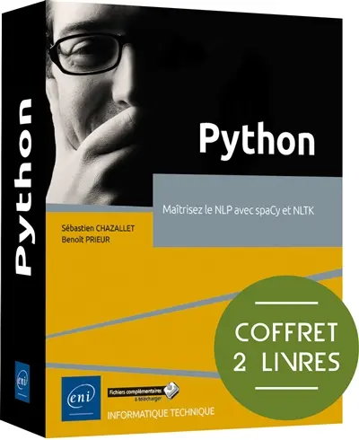 Python : maîtrisez le NLP avec SpaCy et NLTK : coffret 2 livres