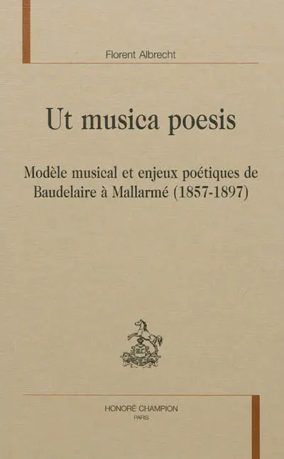 Ut musica poesis : modèle musical et enjeux poétiques de Baudelaire à Mallarmé (1857-1897)