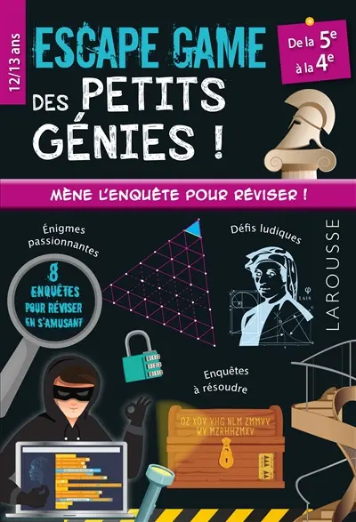 Escape game des petits génies !, de la 5e à la 4e, 12-13 ans