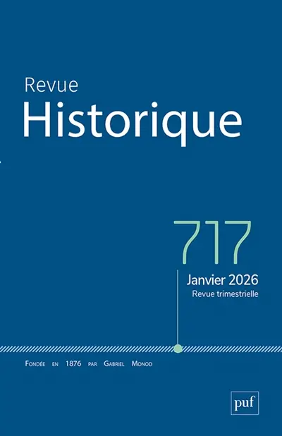 Revue historique, n° 717