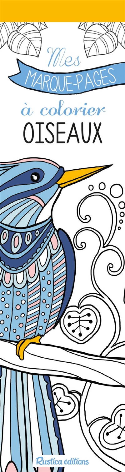 Oiseaux : mes marque-pages à colorier - Marica Zottino