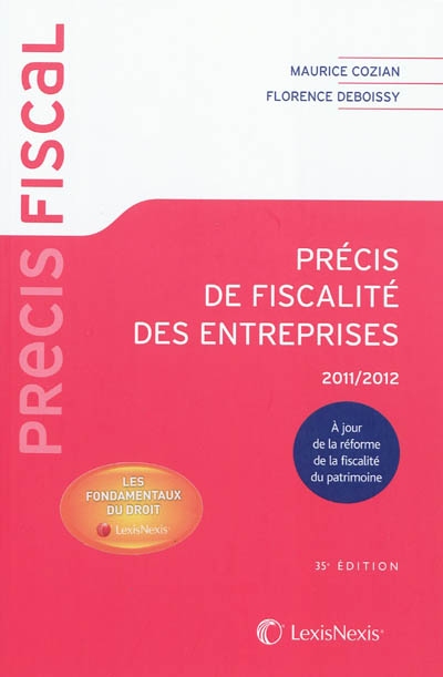 Précis de fiscalité des...