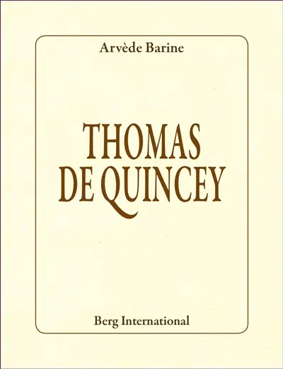 Thomas de Quincey