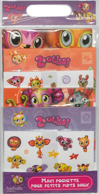 Maxi pochette pour petits mots doux Zoobles