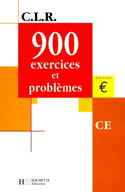 900 exercices et problèmes, CE : livre de l'élève, euro