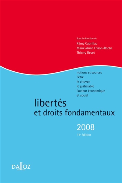 Libertés et droits fondamentaux 2008
