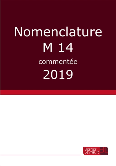 Nomenclature M14 commentée : 2019