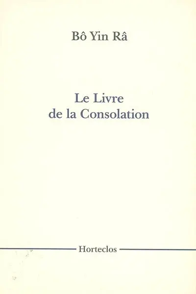 Le livre de la consolation