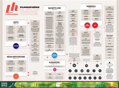 Planisphère de l'édition française : 2025-2026