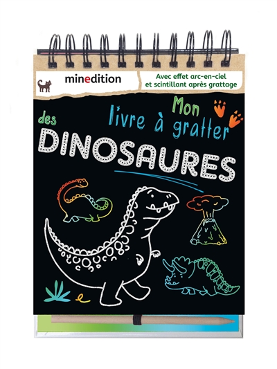 Mon livre à gratter des dinosaures