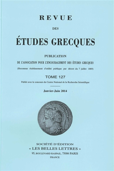 Revue des études grecques,...