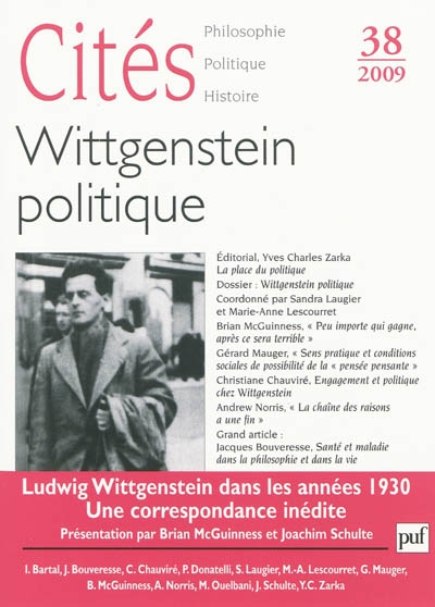 Cités, n° 38. Wittgenstein...