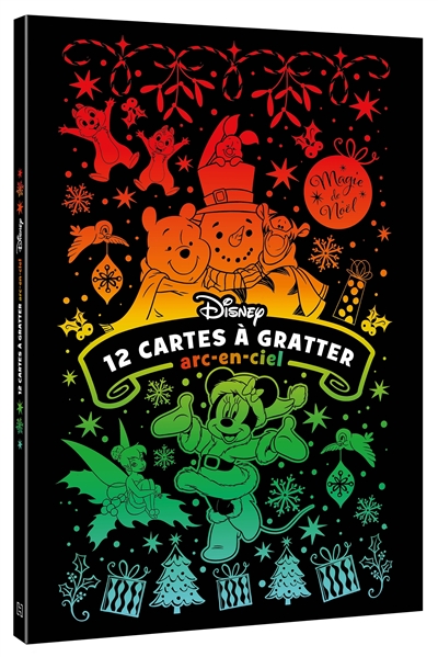 Magie de Noël : 12 cartes à gratter arc-en-ciel