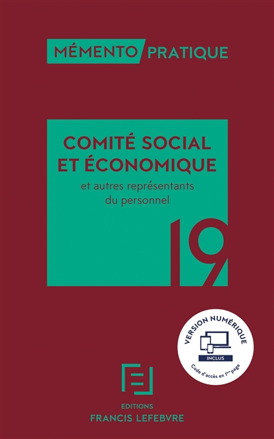 Comité social et économique et autres représentants du personnel 2019
