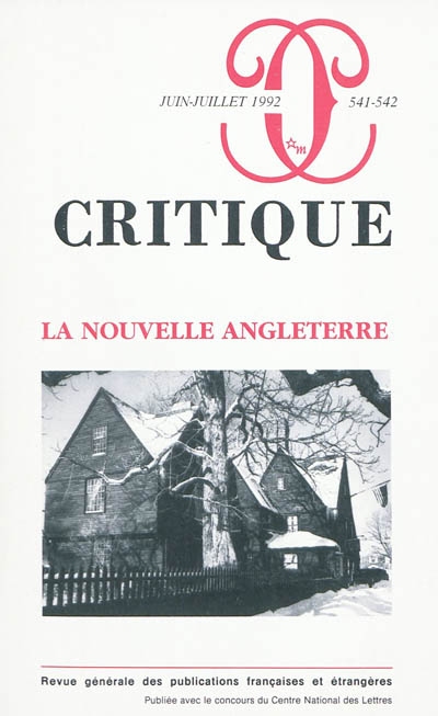 Critique, n° 541-542. La...