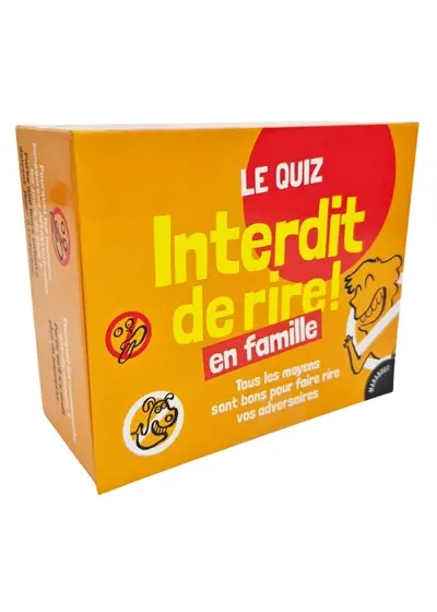 Le quiz Interdit de rire en famille ! : Tous les moyens sont bons pour faire rire vos adversaires.